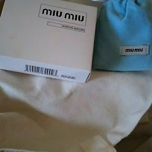 Miu Miu Accessories - New Miu Miu Makeup Mirror Double Sided Portable Makeup Compact Mirror Blue